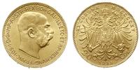 20 koron 1915, Wiedeń, NOWE BICIE, złoto 6.77 g,