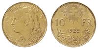 10 franków 1922, Berno, złoto 3.24 g, Fr. 504