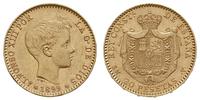 20 peset 1899 MPM, Madryt, złoto 6.45 g, Fr. 348