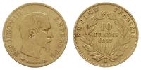 10 franków 1857/A, Paryż, złoto 3.15 g, Gadoury 