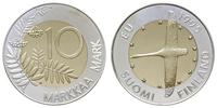 10 markkaa 1995, Helsinki, srebro "925" + złoto 