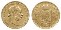 10 franków = 4 forinty 1882/KB, Kremnica, złoto 