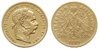 20 franków = 8 florenów 1885, Wiedeń, złoto 6.40