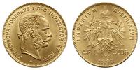 10 franków = 4 floreny 1892, Wiedeń, złoto 3.27 
