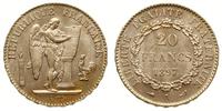 20 franków 1897/A, Paryż, złoto 6.45 g, Gadoury 