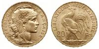 20 franków 1907, Paryż, złoto 6.45 g, Gadoury 10