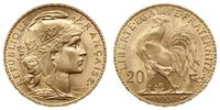 20 franków 1908, Paryż, złoto 6.44 g, Gadoury 10