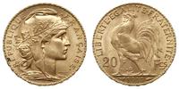 20 franków 1911, Paryż, złoto 6.44 g, Gadoury 10