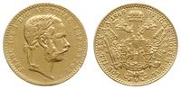dukat 1869 A, Wiedeń, złoto 3.45 g, czyszczone, 