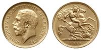 1/2 funta 1915 S, Sydney, złoto 3.98 g,lekko czy