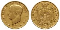 40 lirów 1811 M, Mediolan, złoto 12.74 g, Fr. 5