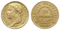 20 franków 1811 A, Paryż, złoto 6.43 g, Gadoury 