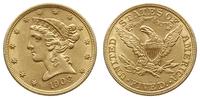 5 dolarów 1903, Filadelfia, Liberty, złoto 8.34 