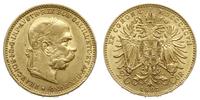 20 koron 1897, Wiedeń, złoto 6.77 g, ładnie zach