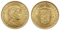 10 guldenów 1912, Utrecht, złoto 6.72 g, pięknie