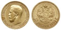 10 rubli 1900 ФЗ, Petersburg, złoto 8.59 g, Fr. 