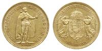 10 koron 1904 KB, Kremnica, złoto 3.38g, bardzo 