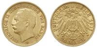 20 marek  1911/G, Karlsruhe, złoto  7.96 g, Jaeg