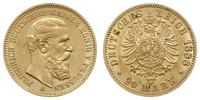 20 marek 1888/A, Berlin, złoto 7.95 g, AKS 119, 