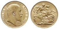funt 1907, Londyn, złoto 7.99 g, Spink 3969