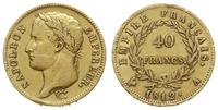 40 franków 1812/A, Paryż, złoto 12.85 g, Fr. 505