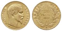 20 franków 1857/A, Paryż, złoto 6.44 g, Fr. 571,