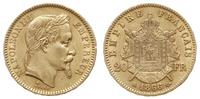 20 franków 1866/A, Paryż, złoto 6.43 g, Fr. 584,