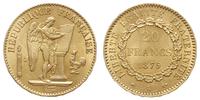 20 franków 1875/A, Paryż, złoto 6.45 g, wyśmieni