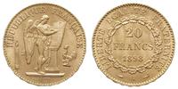 20 franków 1898/A, Paryż, złoto 6.45 g, Fr. 592,