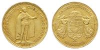 10 koron 1907 KB, Kremnica, złoto 3.38 g , Fr. 2