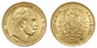 10 marek 1873/A, Berlin, złoto 3.97 g, pięknie z