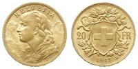 20 franków 1912 B, Berno, typ Vreneli, złoto 3.9