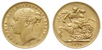 funt 1876/S, Sydney, złoto 7.96 g, Spink 3858A