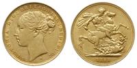 funt 1881/M, Melbourne, złoto 7.98 g, Spink 3857