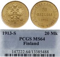20 marek 1913 - S, złoto, moneta w pudełku firmy