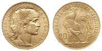 20 franków 1911, Paryż, złoto 6.45 g, Fr. 596a, 