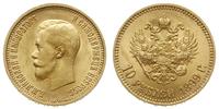 10 rubli 1899/А•Г, Petersburg, złoto 8.63 g, Fr.