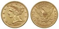 5 dolarów 1881, Filadelfia, "Liberty Head", złot
