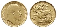 1/2 funta 1906, Londyn, złoto 3.97 g, Seaby 401,
