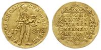 dukat  1780, złoto 3.40 g, Delmonte 775, Fr. 250