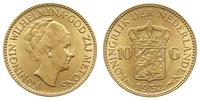 10 guldenów 1932, Utrecht, złoto 6.72 g, piękne,