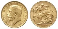 funt 1918/I, Bombaj, złoto 7.98 g, Seaby 3998