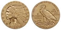 5 dolarów 1909, Filadelfia, Indian Head, złoto 8