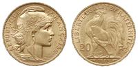 20 franków 1905, Paryż, złoto 6.44 g, piękne, Fr