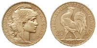 20 franków 1907, Paryż, złoto 6.46 g, piękne, Fr