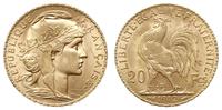 20 franków 1912, Paryż, złoto 6.45 g, piękne, Fr