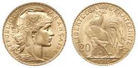 20 franków 1913, Paryż, złoto 6.46 g, pięknie za