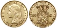10 guldenów 1897, Utrecht, złoto 6.70 g, nieco r