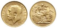 funt 1917 P, Perth, złoto 7.97 g, uderzenia na r