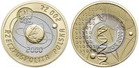 200 złotych 2000, Warszawa, Rok 2000, złoto i sr